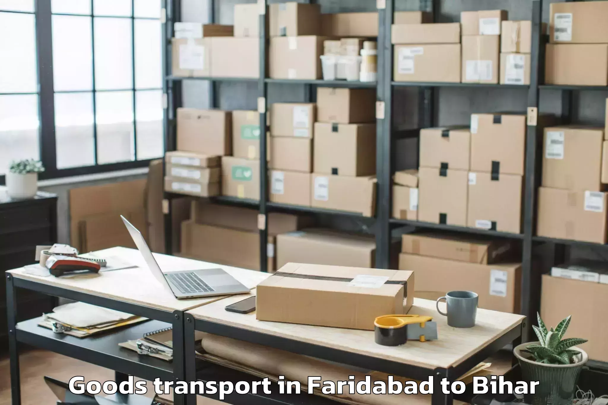 Faridabad to Sagauli Goods Transport